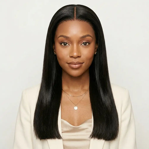 Bone Straight Glueless 5x5 HD Lace Closure Wig – Pre-cut & Bleached