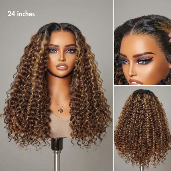 LovelyHair - 100% Raw Thai Human Hair Deep Wave 5x5 7x6 13x4 HD Lace Natural Hairline Wig