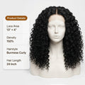Raw Burmese Curly Human Hair Wig | HD Lace | 18"–30" thumbnail