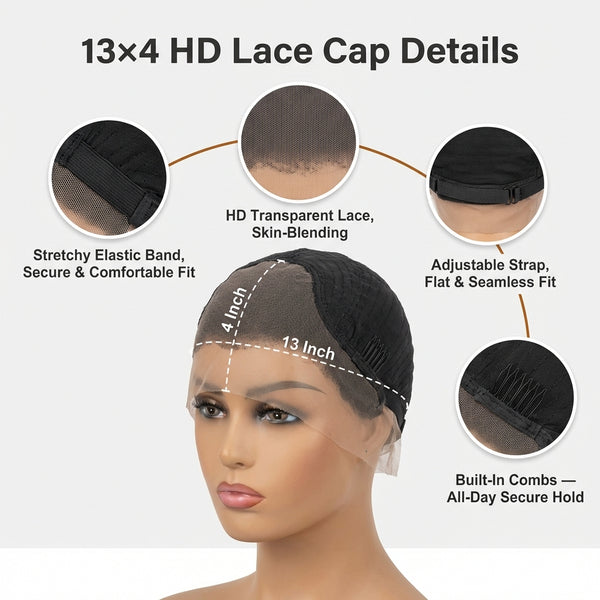 Raw Burmese Curly Human Hair Wig | HD Lace | 18"–30"