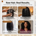 Raw Burmese Curly Human Hair Wig | HD Lace | 18"–30" thumbnail