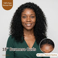 Raw Burmese Curly Human Hair Wig | HD Lace | 18"–30" thumbnail