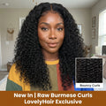 Raw Burmese Curly Human Hair Wig | HD Lace | 18"–30" thumbnail