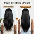 Bone Straight Glueless 5x5 HD Lace Closure Wig – Pre-cut & Bleached thumbnail
