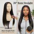 Bone Straight Glueless 5x5 HD Lace Closure Wig – Pre-cut & Bleached thumbnail