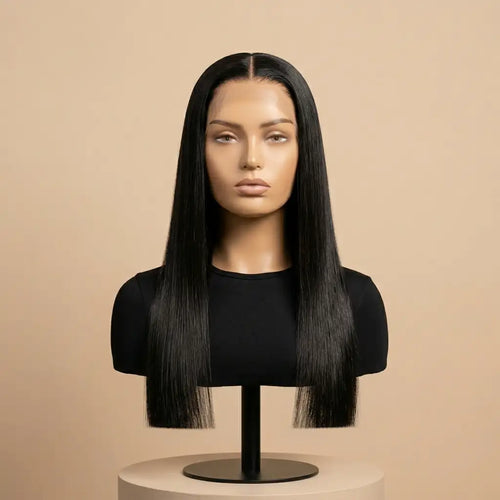 Bone Straight Glueless 5x5 HD Lace Closure Wig – Pre-cut & Bleached