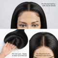 Bone Straight Glueless 5x5 HD Lace Closure Wig – Pre-cut & Bleached thumbnail