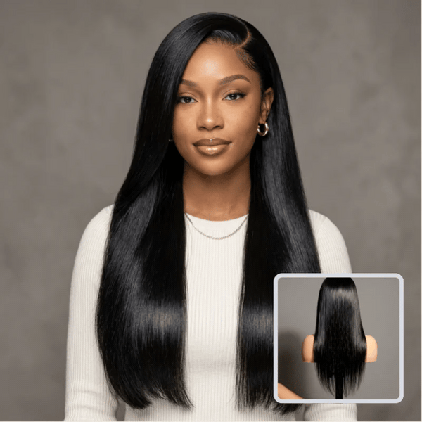 Bone Straight Glueless 5x5 HD Lace Closure Wig – Pre-cut & Bleached