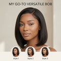 Everyday Glueless HD Lace Bob Wig | Raw Human Hair 10-14" thumbnail