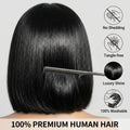Everyday Glueless HD Lace Bob Wig | Raw Human Hair 10-14" thumbnail