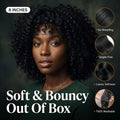 Fumi Short Cut Curly Minimalist HD Lace Glueless Side  or Middle Part Wig 100% Human Hair Pre-Cut Lace thumbnail