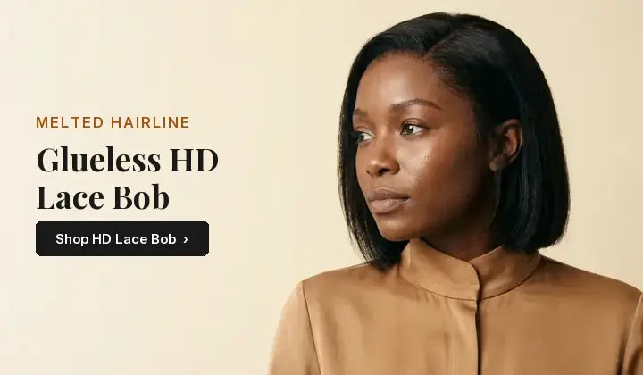 Glueless HD Lace Bob collection banner (desktop)
