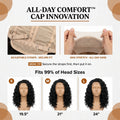 LovelyHair All-Day Comfort Wig 200% Density Deep Wave Glueless 7x6 Closure HD Lace Human Hair Wig Pre-Cut Lace thumbnail