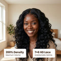 LovelyHair All-Day Comfort Wig 200% Density Deep Wave Glueless 7x6 Closure HD Lace Human Hair Wig Pre-Cut Lace thumbnail