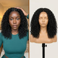 LovelyHair middle and side part 180% Density Kinky Curly/ Yaki look Wig thumbnail