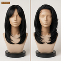 LovelyHair All-Day Comfort Wig 180% Density Butterfly Cut Layered Light Yaki Straight Glueless 7x6 Closure HD Lace Human Hair Wig Pre-Cut Lace thumbnail