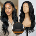 Elegancia Glueless 7x6 Closure HD Lace Loose Body Wave Long Wig Pre-Cut Lace thumbnail