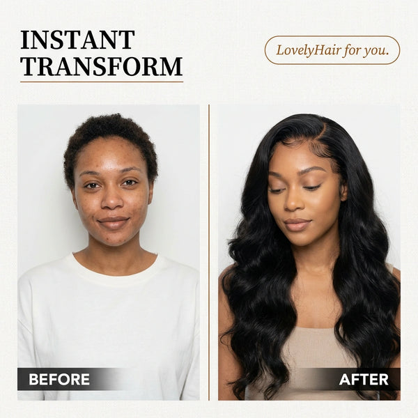 Elegancia Glueless 7x6 Closure HD Lace Loose Body Wave Long Wig Pre-Cut Lace