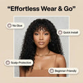 Natural Black - LovelyHair Crown Curls Kinky Curly Glueless Wig – 200% Density Afro Texture thumbnail