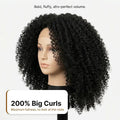 Natural Black - LovelyHair Crown Curls Kinky Curly Glueless Wig – 200% Density Afro Texture thumbnail