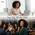 Natural Black - LovelyHair Crown Curls Kinky Curly Glueless Wig – 200% Density Afro Texture thumbnail