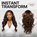 Natural Black - LovelyHair Wand Curl Bouncy Glueless Wig – 180% Density Defined Curls HD Lace thumbnail