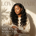 Natural Black - LovelyHair Wand Curl Bouncy Glueless Wig – 180% Density Defined Curls HD Lace thumbnail