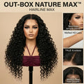 Natural Black - LovelyHair Wand Curl Bouncy Glueless Wig – 180% Density Defined Curls HD Lace thumbnail