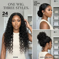 Natural Black - LovelyHair Wand Curl Bouncy Glueless Wig – 180% Density Defined Curls HD Lace thumbnail