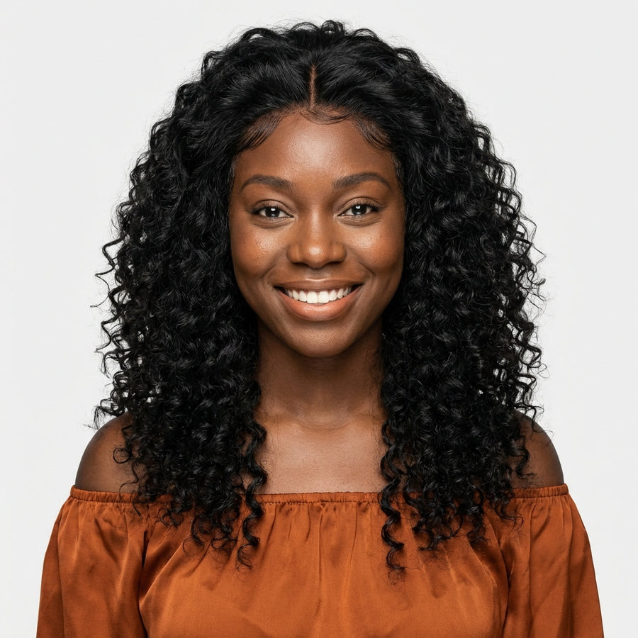 Raw Burmese Curly Human Hair Wig | HD Lace | 18"–30"