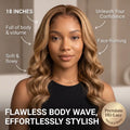 Raw Peruvian Body Wave Wig | Honey Blonde Highlights | 5x5 HD Lace Closure | 18"-26" thumbnail
