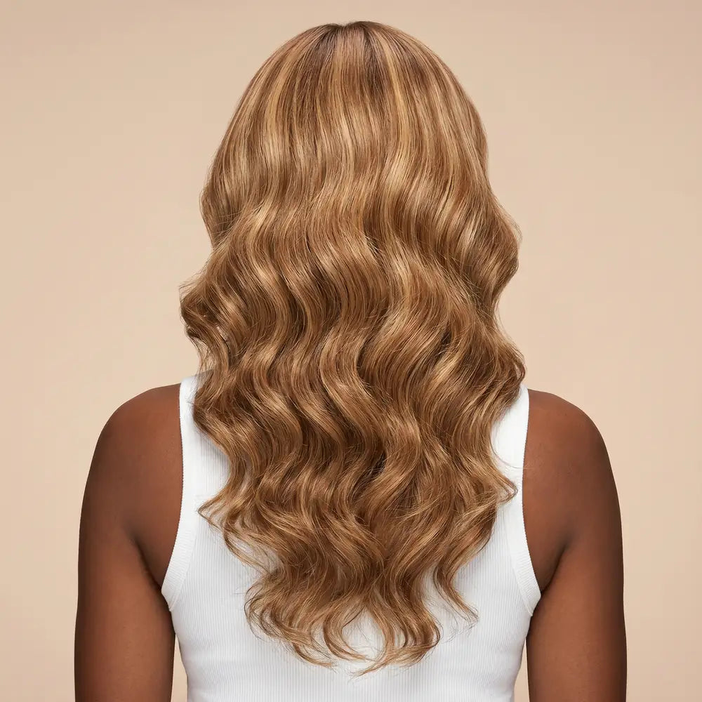 Raw Peruvian Body Wave Wig | Honey Blonde Highlights | 5x5 HD Lace Closure | 18"-26"