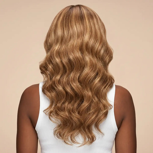 Raw Peruvian Body Wave Wig | Honey Blonde Highlights | 5x5 HD Lace Closure | 18"-26"