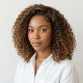 Soft tangle free Naya Ombre - Fluffy Kinky Curl Glueless Minimalist HD Lace Wig Ready to Go