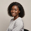 Fumi Short Cut Curly Minimalist HD Lace Glueless Side  or Middle Part Wig 100% Human Hair Pre-Cut Lace