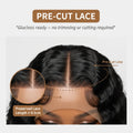 Lily Wet and Wavy 5x5 Closure Pre-Cut Lace Water Wave Wig Glueless Side Part Human Hair Wig thumbnail