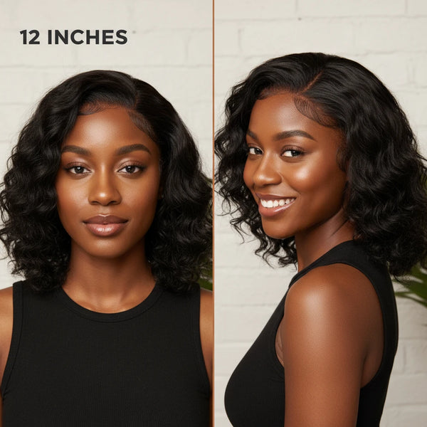 Lily Wet and Wavy 5x5 Closure Pre-Cut Lace Water Wave Wig Glueless Side Part Human Hair Wig