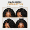 Lily Wet and Wavy 5x5 Closure Pre-Cut Lace Water Wave Wig Glueless Side Part Human Hair Wig thumbnail