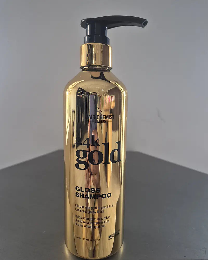 24k Gold gloss shampoo at the Lovely Hair beauty supply in West Des Moines