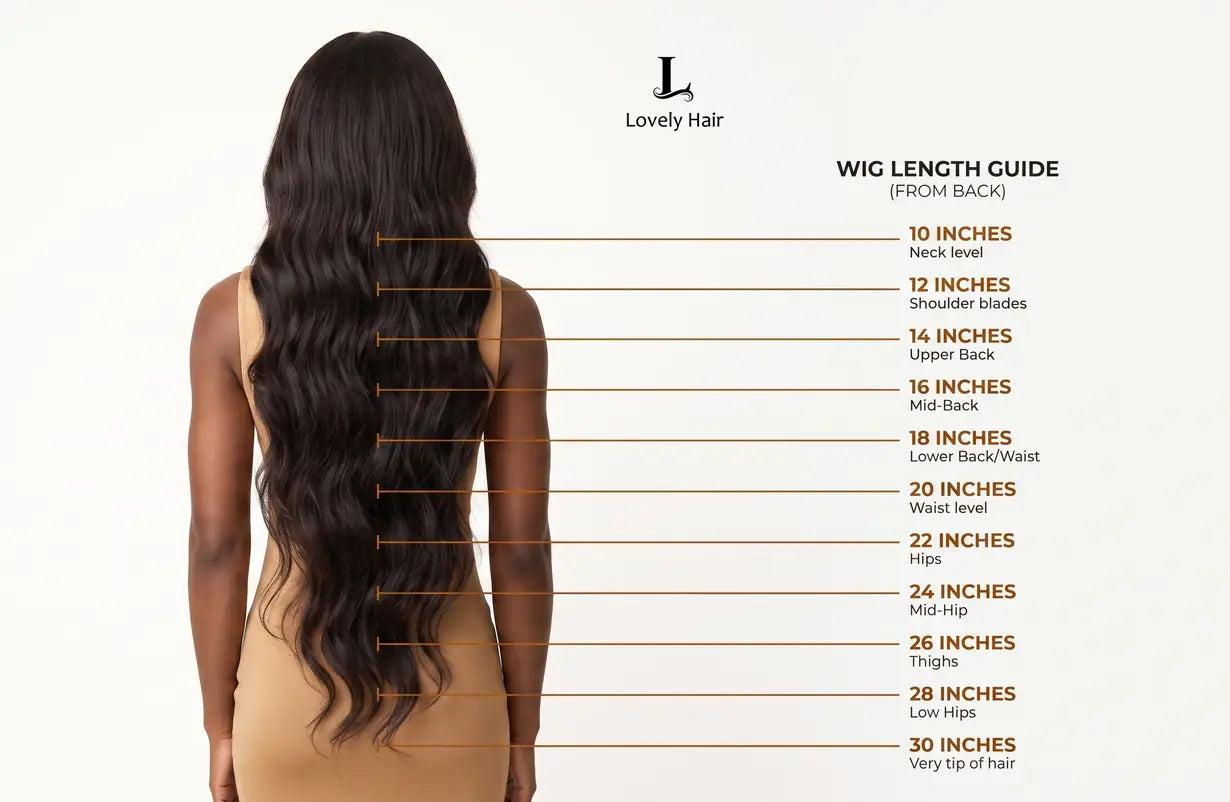 Length (inches) — where it falls