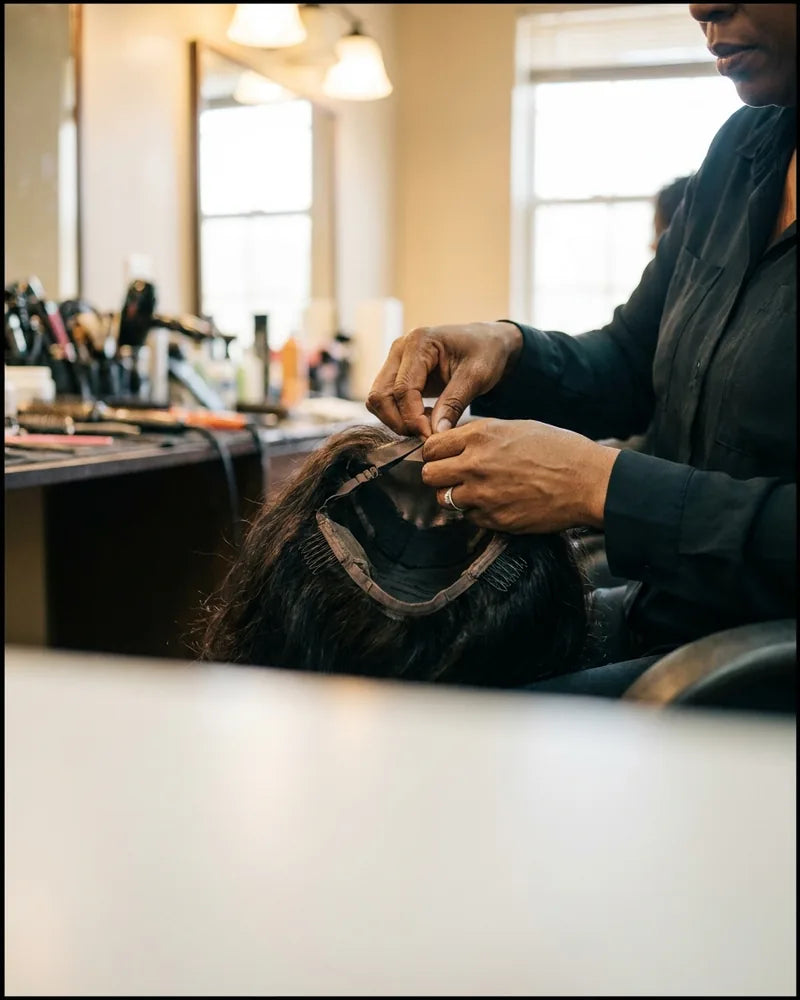 Custom band and comb adjustment — Glueless Wig Installation at LovelyHair
