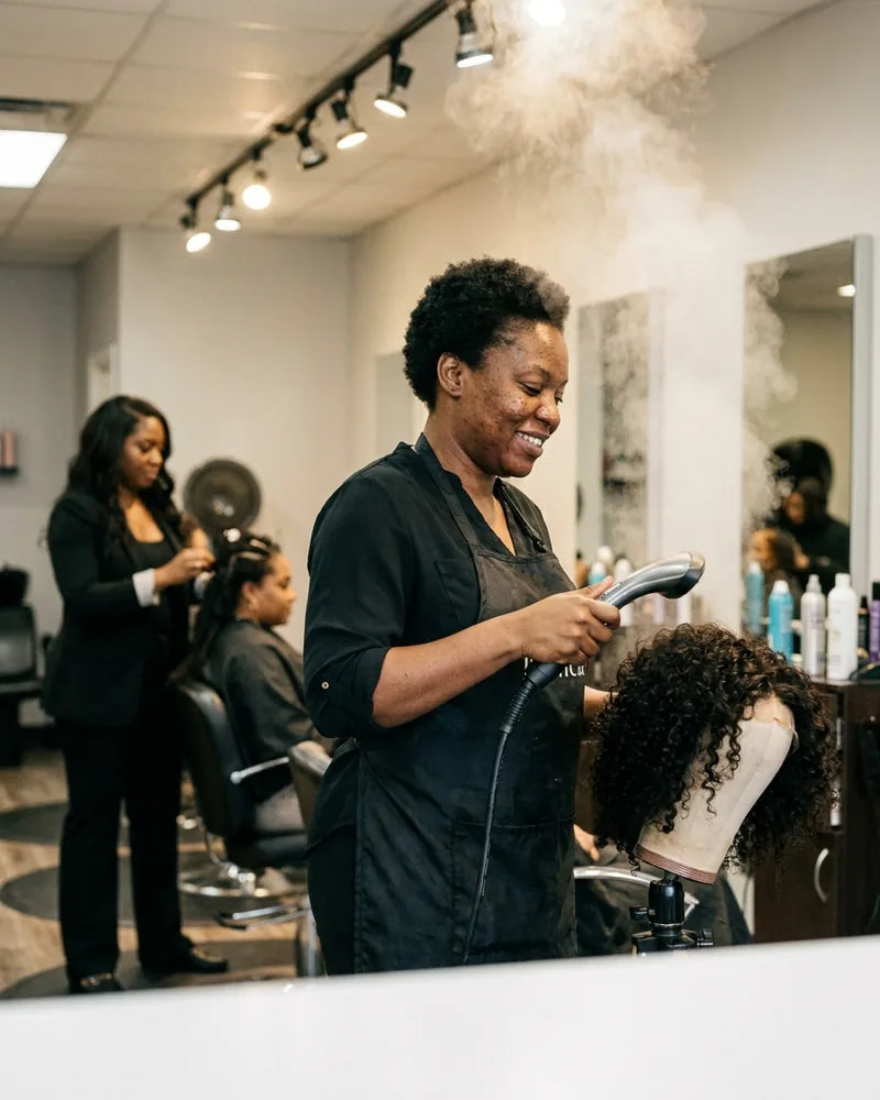 Restyle and steam finish — Wig Customization & Maintenance at LovelyHair